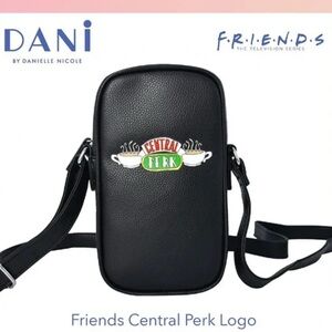 Black Friends Central Perk Logo Crossbody Bag